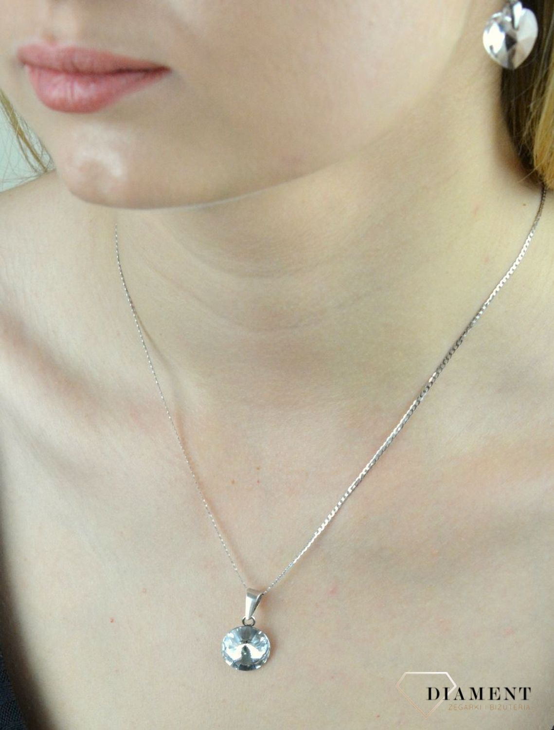 Złoty łańcuszek 585 Pancerka Białe Złoto 1,5 mm (2).jpg